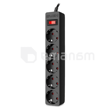 დამაგრძელებელი SVEN ქსელის დამცავი SF-05E 5.0m black SV-021573