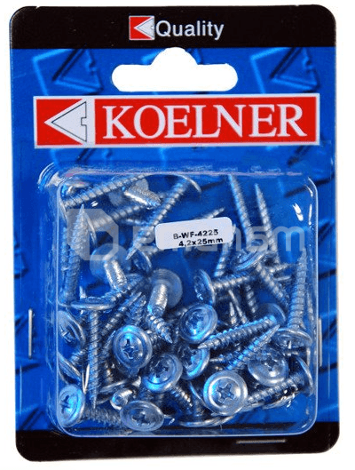 სჭვალი თხელი ფირფიტისატვის Koelner 50 ც 4,2x25 მმ B-WF-4225  ბლისტი