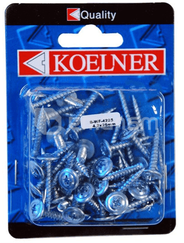 სჭვალი თხელი ფირფიტისატვის Koelner 50 ც 4,2x25 მმ B-WF-4225  ბლისტი