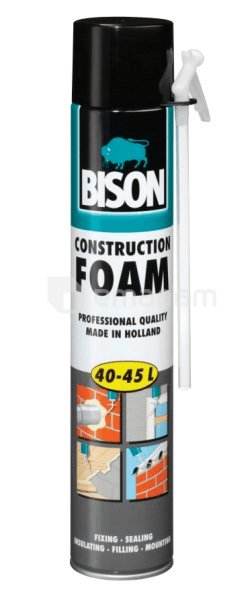 სამონტაჟო ქაფი Bison Construction Foam 40-45 ლ კრემისფერი