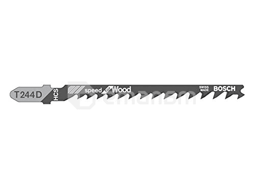 პირი ბეწვახერხის ხისთვის Bosch T 244 D 100 მმ 5 ც (2608630058)