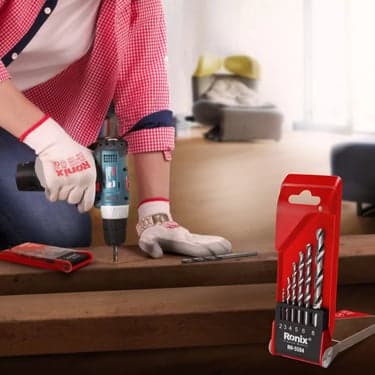 მეტალის ბურღების ნაკრები Ronix RH-5584 6ც