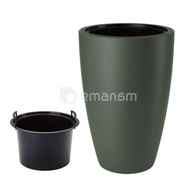 ქოთანი ყვავილის FORM-PLASTIC Gobi Slim 40 green tea