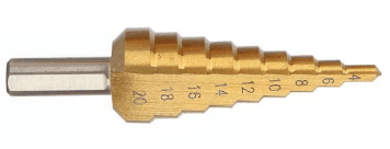 ბურღი პირამიდა 4-20MM / 4-20MM STEP DRILL BIT