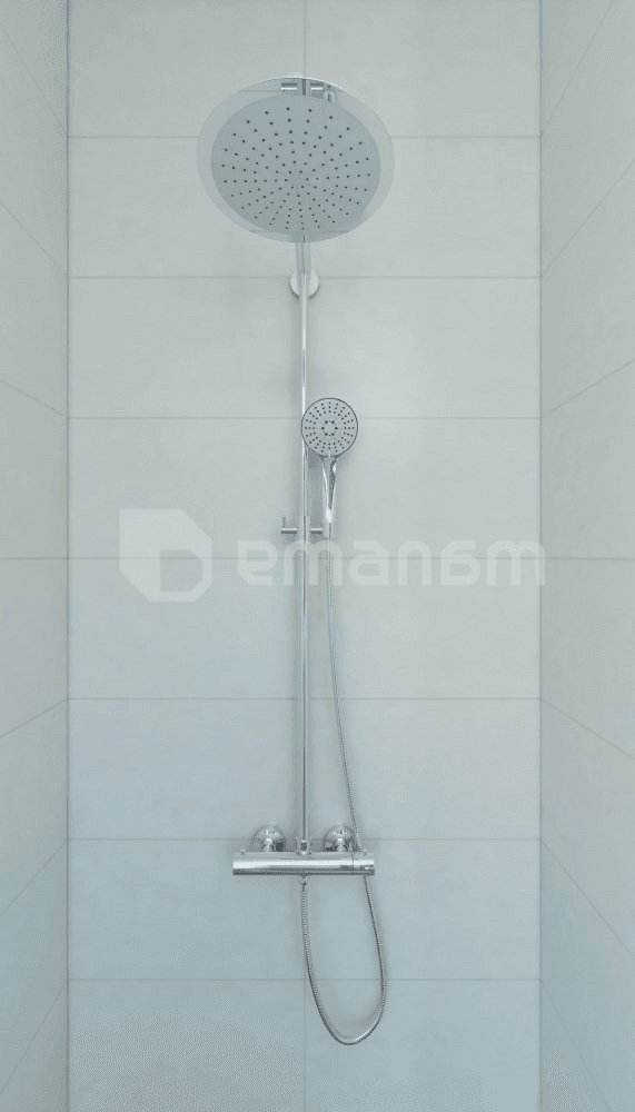 საშხაპე სიტემა Rubineta Etna Thermo-15 ქრომი თერმოსტატით 625028