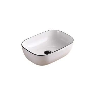 ხელსაბანი დასადგამი Pate Oval C1097 Glossy თეთრი