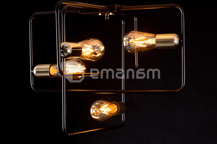 ჭაღი EMIBIG SAVO 4 E27 4x MAX 60W შავი