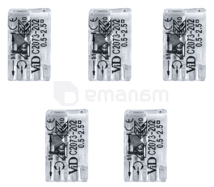 კლემა DPM 2x0.5 2.5mm 5ც BMSZ12N