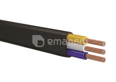 კაბელი SAKCABLE H05VVH2-F 3x2.5 10 მ.