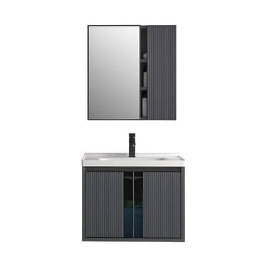 აბაზანის ავეჯის კომპლექტი Zotto 80სმ Dark Grey ZT-2207A-80