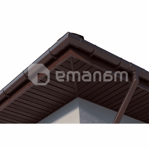 მუხლის მილის Technonicol 125/82 PVC 135° ყავისფერი
