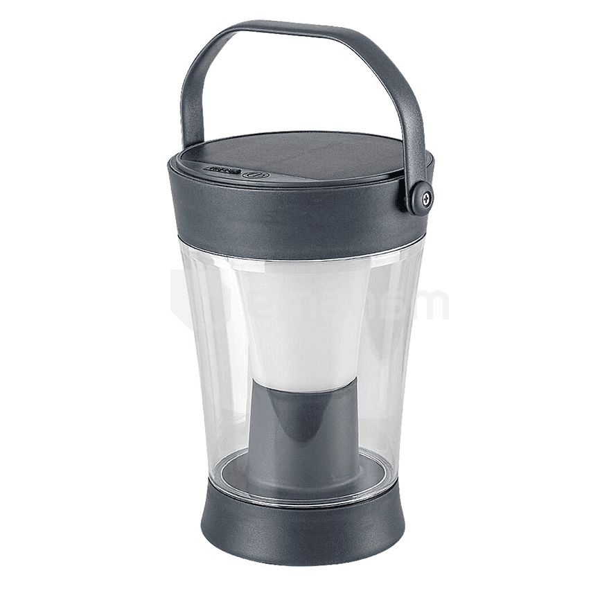 გარე სანათი Rabalux Angers 3W RGB 300Lm Ø120 h240 IP54 77039 Solar ნაცრისფერი