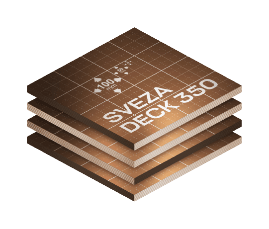 SVEZA ლამინირებული დექი მარკირების ბადით 350, 21X1220X2440