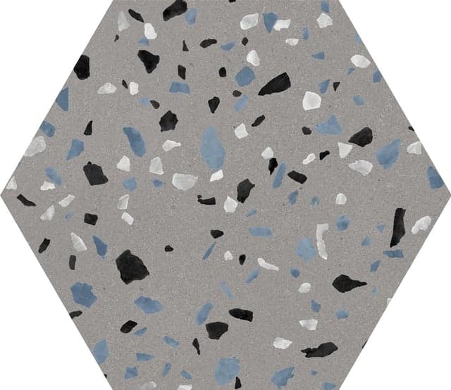 კერამოგრანიტი TAU Ceramica ABSTRACT GRAY HEX 20x24 სმ ნაცრისფერი