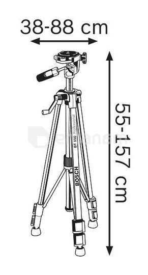 შტატივი ტელესკოპიური Bosch BT 150 Professional 55-157 სმ
