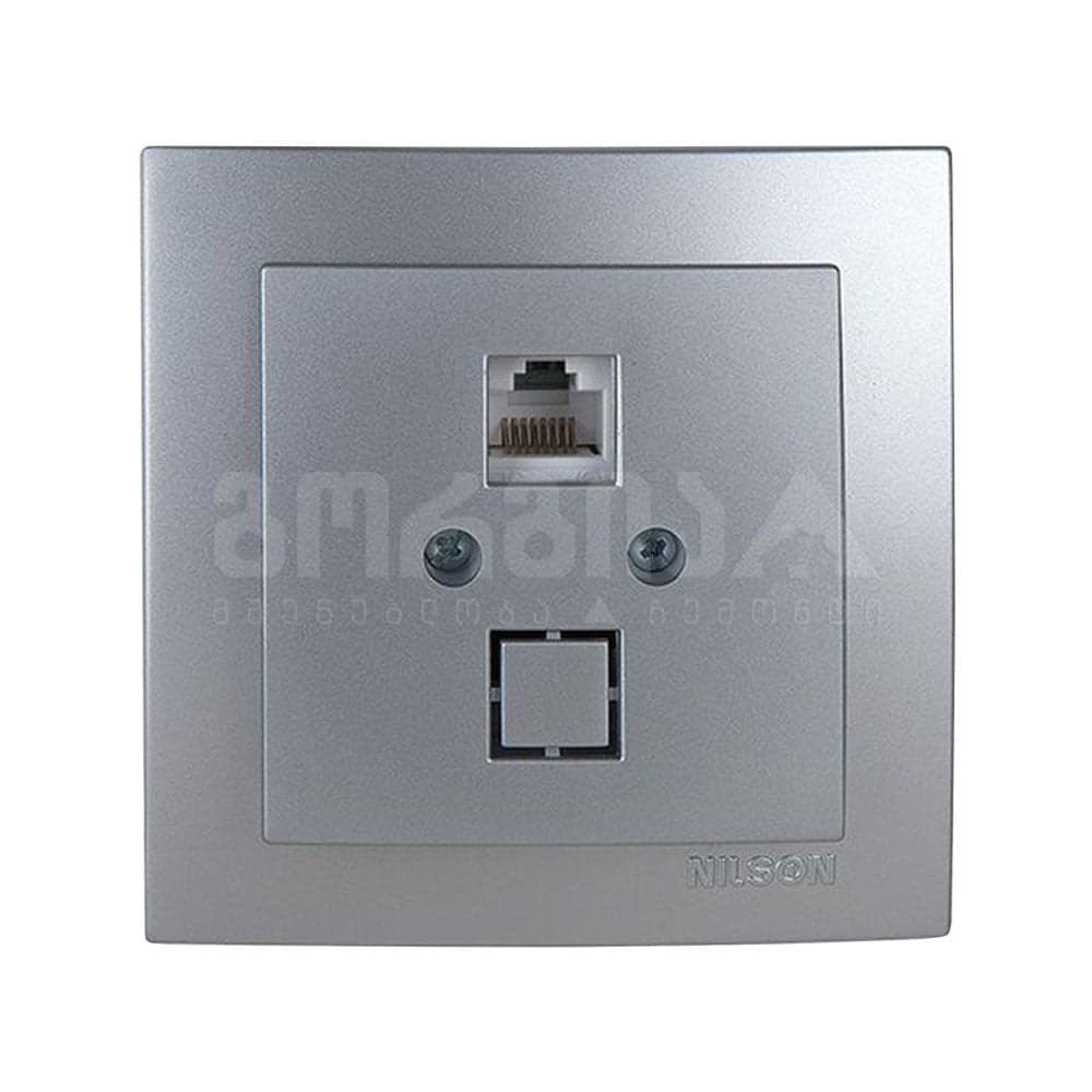 როზეტი ტელეფონის RJ11 touran silver - 24131040