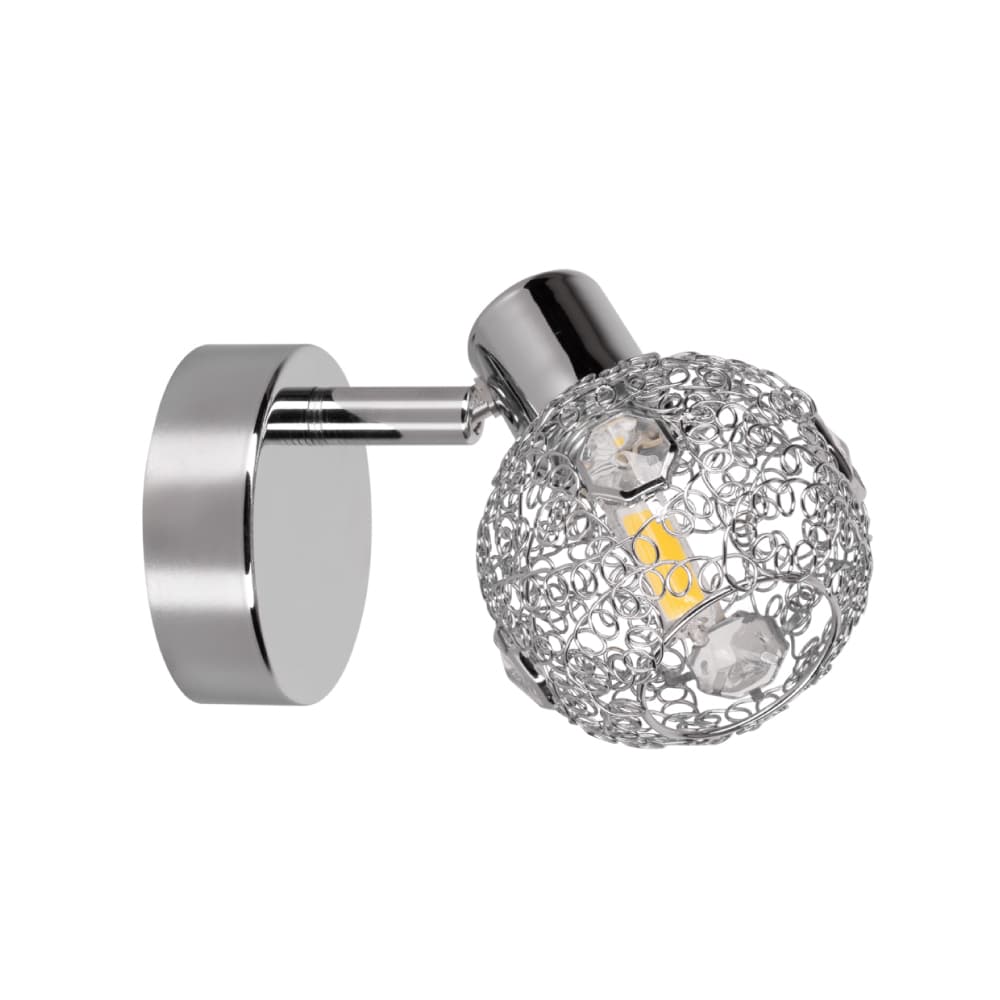 ბრა კედლის Lena Wall lamp 1xG9 28W Chrome/Transparent