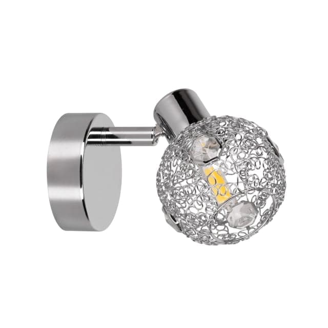 ბრა კედლის Lena Wall lamp 1xG9 28W Chrome/Transparent