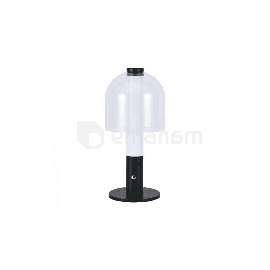 მაგიდის სანათი V-TAC 1800mAH 2W D140 300 3IN1 შავი ფერი გამჭირვალე შუშა 7988