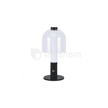 მაგიდის სანათი V-TAC 1800mAH 2W D140 300 3IN1 შავი ფერი გამჭირვალე შუშა 7988