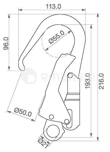 კაუჭი Top Lock 71160