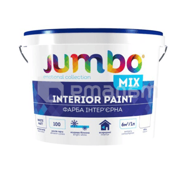 ინტერიერის საღებავი JUMBO Mix თეთრი 15 ლ