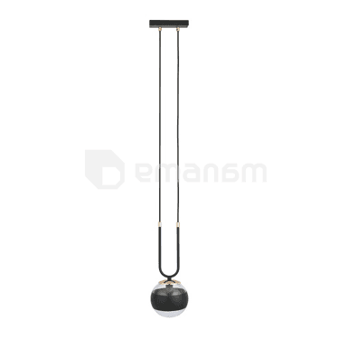 საკიდი EMIBIG GLAM 1 E14 1x MAX 40W BLACK STRIPE