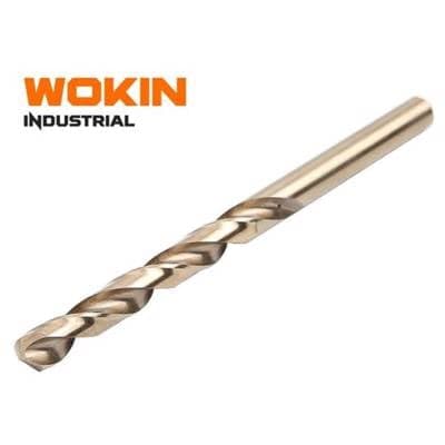 ბურღის პირი Wokin 750485, 8.5x117MM, CO5% Hss Twist Drill Bits (INDUSTRIAL), Golden