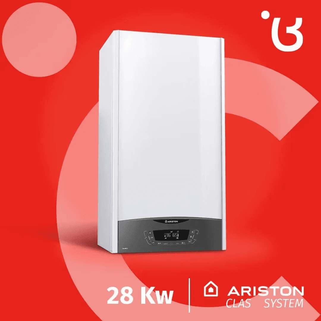 ცენტრალური გათბობის ქვაბი მილით CLAS XC SYSTEM 28kw mono FF ARISTON