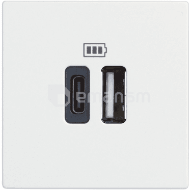 როზეტი Bticino bt-RW4287C2 USB A C თეთრი