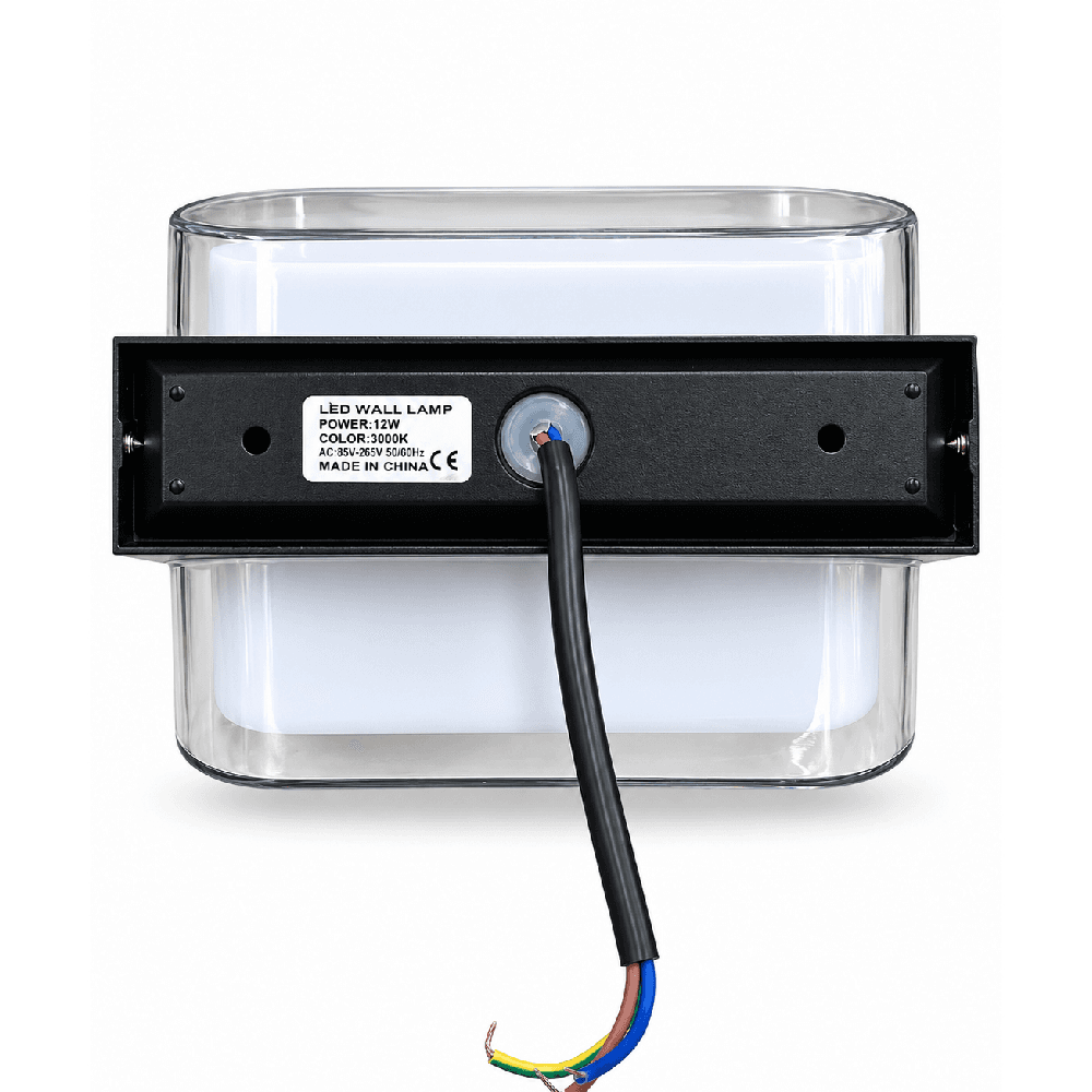 ბაღის კედლის LED სანათი AIMON TPLED-01 12 W IP65 3000 K შავი