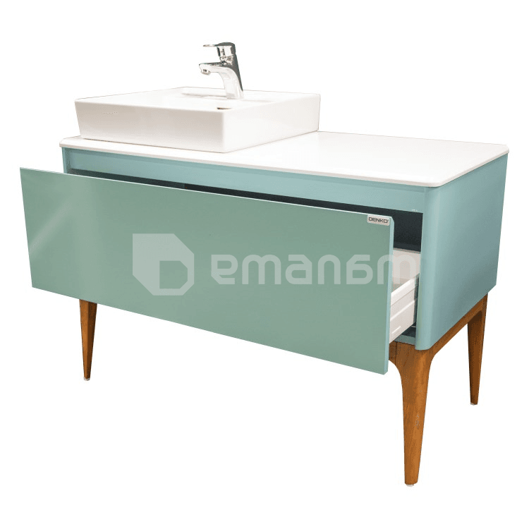 ტუმბო ხელსაბნით დასადგამი Denko Selanik 105 Turquoise Blue