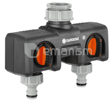 გამანაწილებელი 2 არხიანი Gardena 8193-20 G3/4" G1"