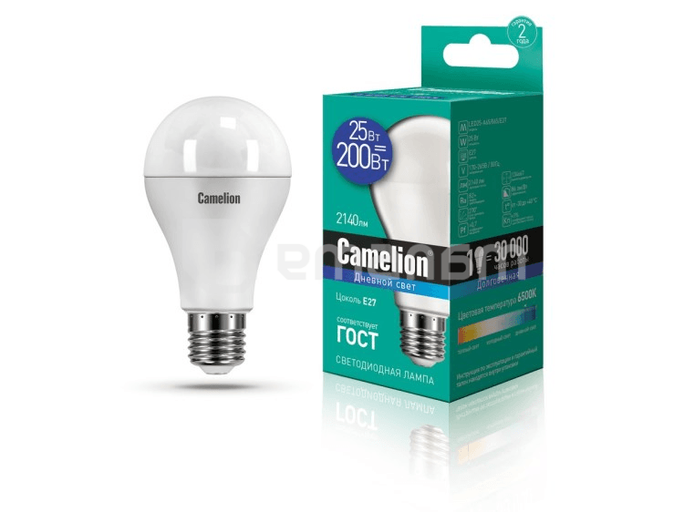 შუქდიოდური ნათურა Camelion 20W А65 Е27 6500K