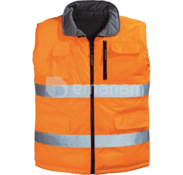 ჟილეტი დათბილული ორმხრივი Coverguard 7HWGO M ნარინჯისფერი
