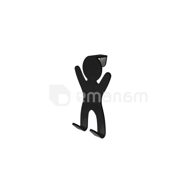 პირსახოცის დასაკიდი კაუჭი Bisk City 2 Black
