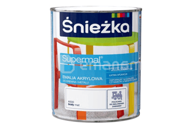 ემალი აკრილის Sniezka Supermal A500 თეთრი მქრქალი 0.8 ლ