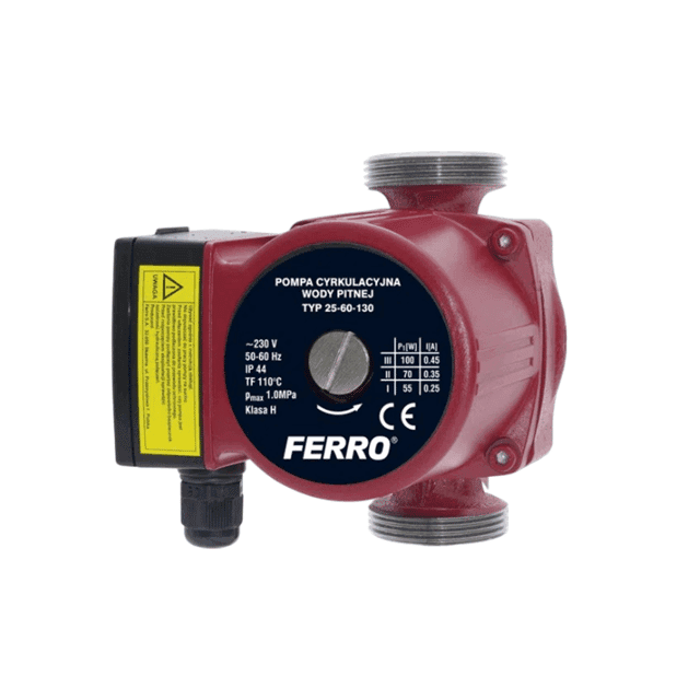 საცირკულაციო ტუმბო 25-60-130 Ferro 0204W Ferro